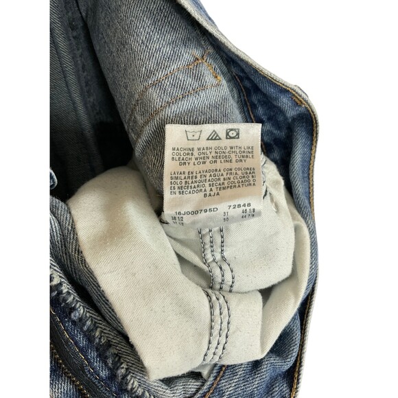 Lee Men’s 36x30 Distressed Straight-Leg Jeans – Regular Fit Blue Denim, Zip Fly - Picture 9 of 11